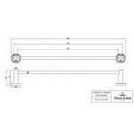 Держатель для полотенец Villeroy&Boch Elements TVA151002 65 см